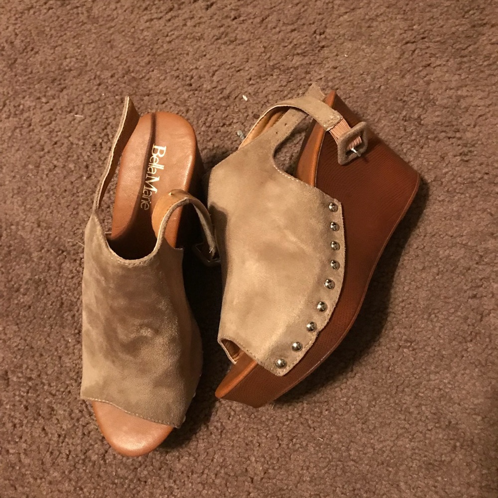 Wedge sandals Sz 9 never worn